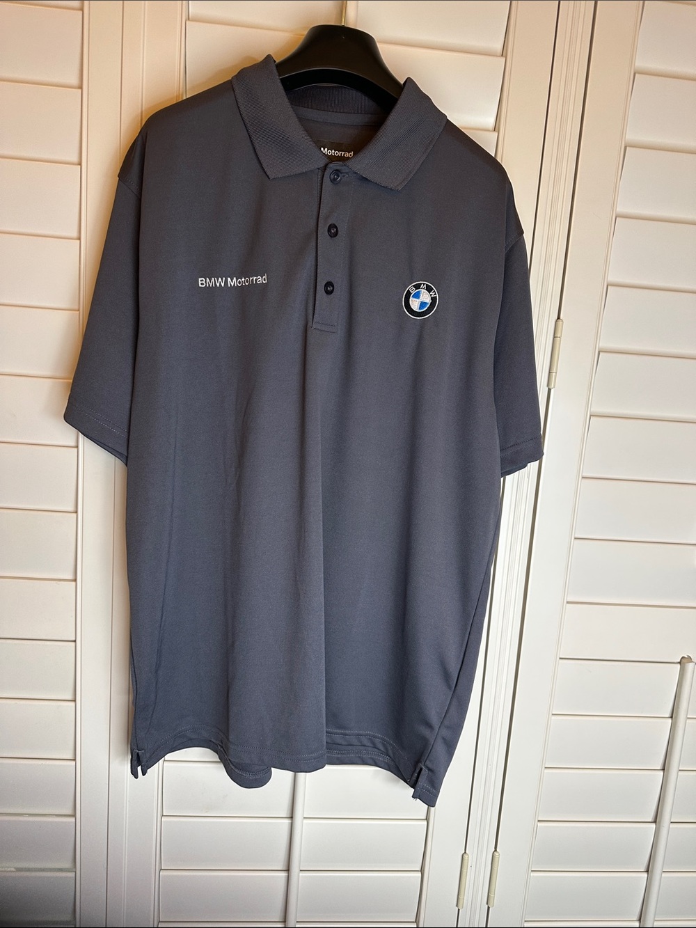 BMW Motorrad Men's Polo Shirt - Charcoal Gray